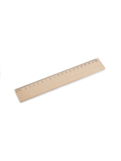 BLUE C™ Wooden ruler 20 cm DALJO