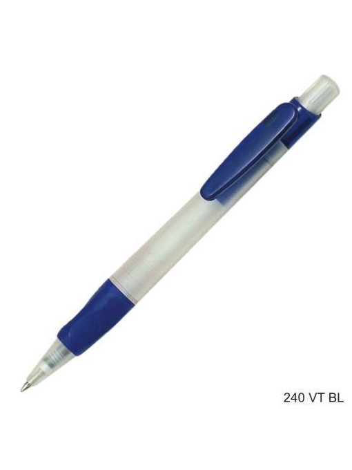 Gathered™ 240VT Pix Stilus din plastic, corp alb sablat, parti color transparent