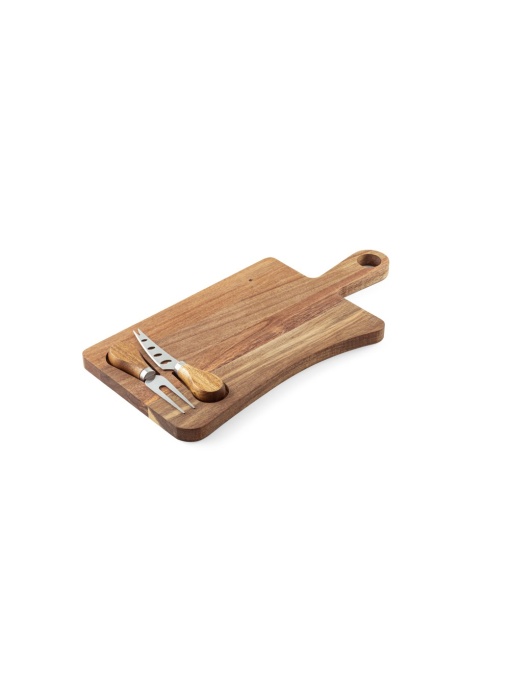 hi!™ CASSIA Acacia wood cheese board with handle, made from FSC™ certified material and other controlled materials