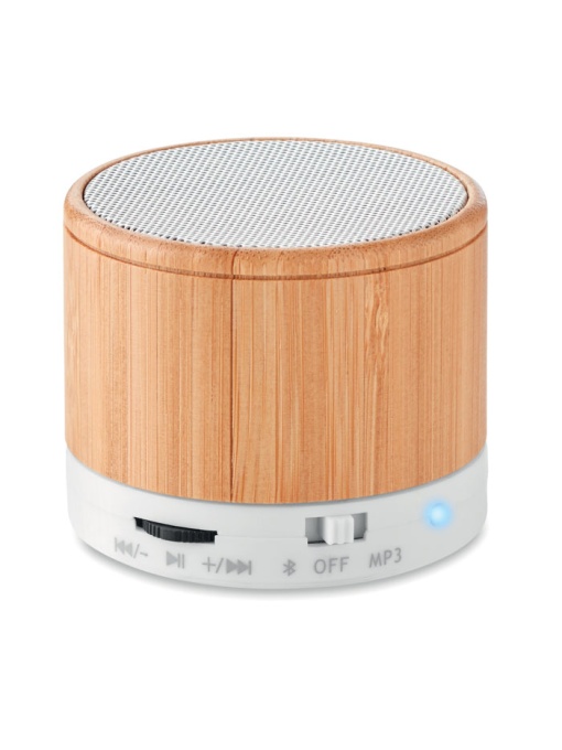 MO™ Boxă rotundă wireless bambus