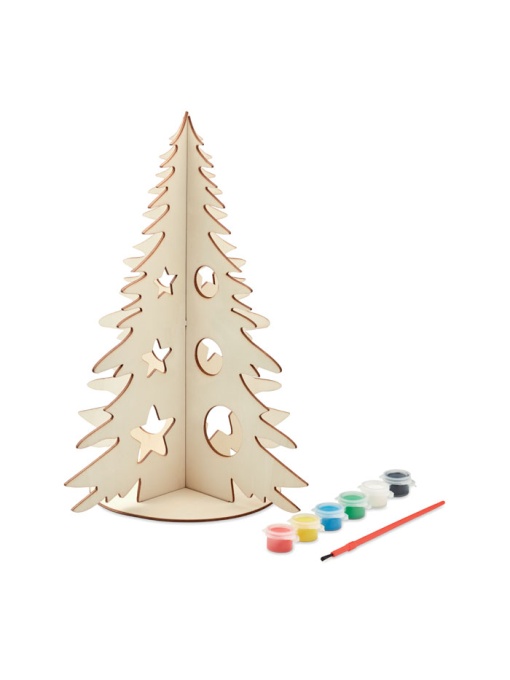 MO™ Tree and paint – Brad de Crăciun din lemn DIY