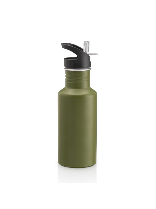 ON™ Aluminium sport bottle with straw (600 ml)