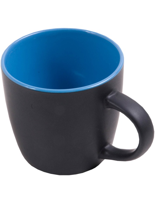 ON™ Ceramic black mug with interior colored (box) (0.35 L)