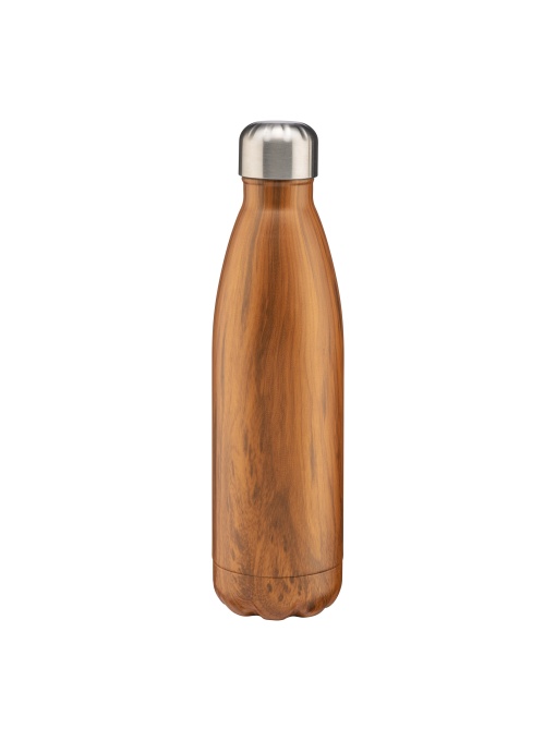 ON™ Double wall insulation stainless steel thermos flask 500 ml, wood effect