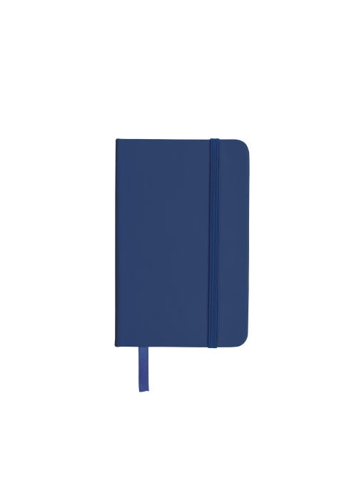 ON™ PVC notebook with coloured elastic, ruled sheets (80 pages), satin bookmark