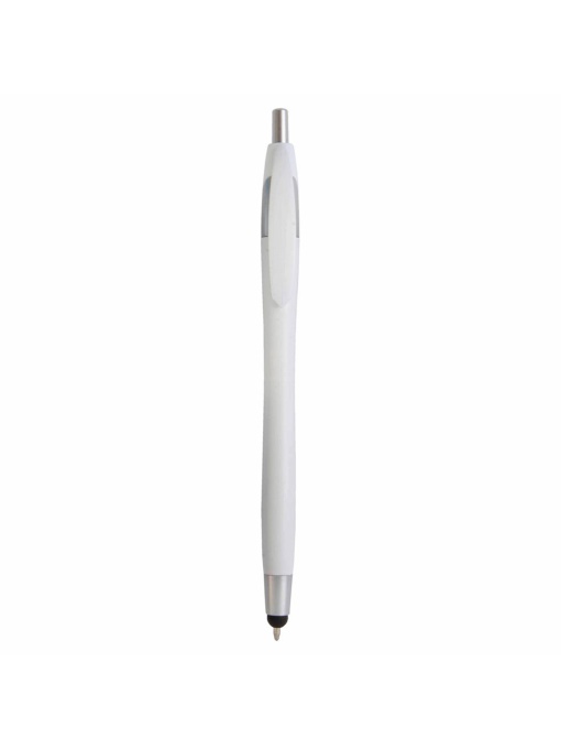 ON™ Plastic snap pen with touchscreen rubber tip