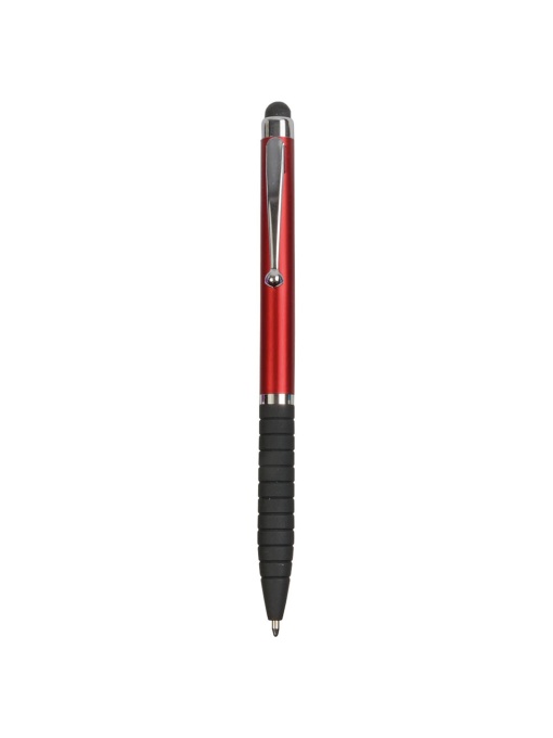ON™ Plastic twist pen with rubberised grip and touchscreen rubber tip