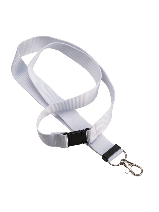 ON™ Recycled polyester R-PET lanyard with carabiner and safety hook
