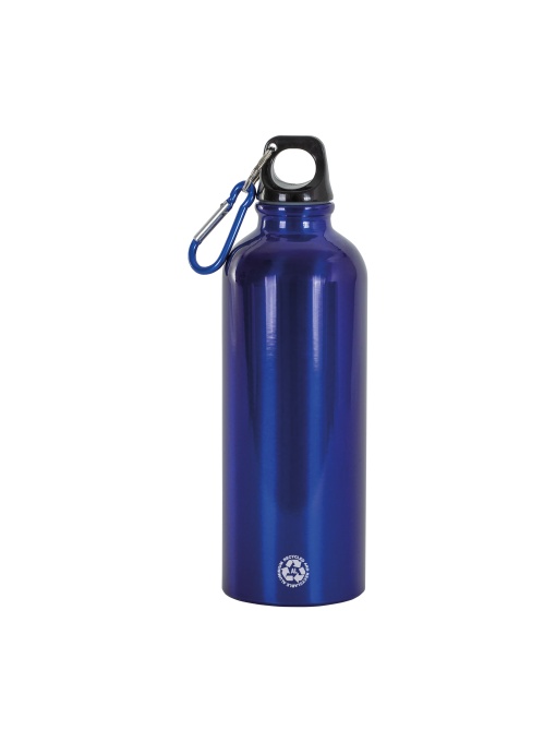 ON™ Sticlă de apă din aluminiu reciclat (500 ml), cu capac din plastic și carabină