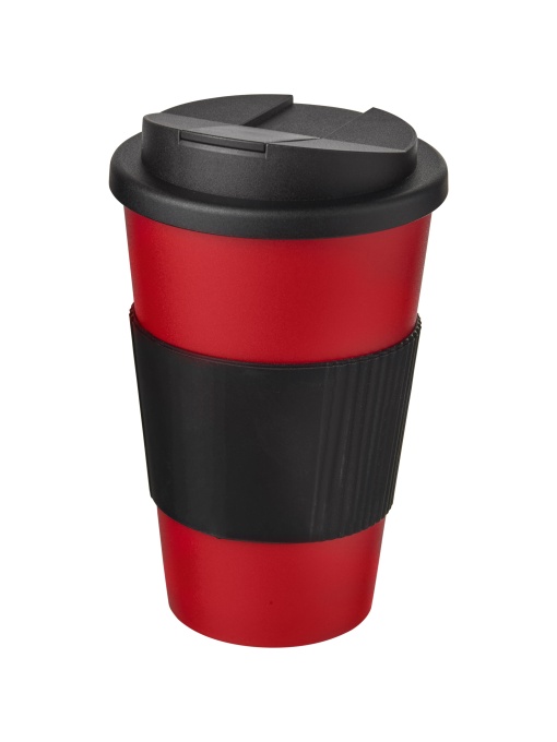 PF™ Americano® 350 ml tumbler with grip &amp; spill-proof lid