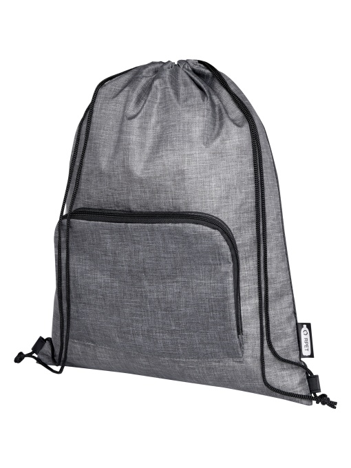 PF™ Ash geantă cu șnur reciclată pliabilă 7L