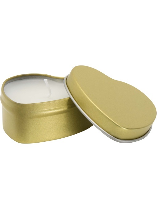PF™ Blissful heart-shaped tin candle with vanilla aroma - Img 1