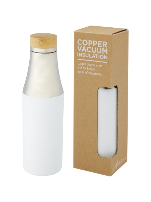 PF™ Hulan sticlă termoizolantă din oțel inoxidabil 540 ml cu cupru și capac din bambus