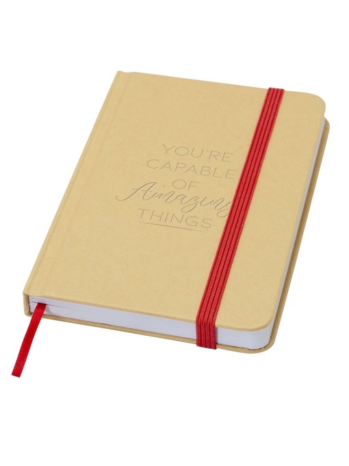 PF™ Reed A6 recycled hard cover notebook with plain pages - Img 1