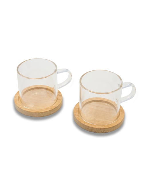 Royal™ LIBERIKA set of 2 glass cups transparent