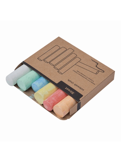 TOP™  6 pieces of coloured chalk STREET