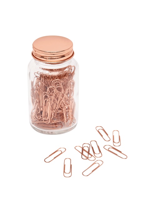 TOP™ COPPER CLIP agrafe de hârtie într-un borcan