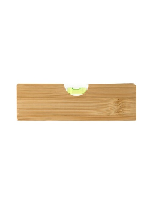 AX™ Bamboo bottle opener, spirit level