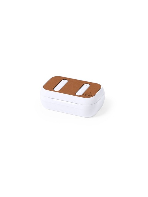 AX™ RABS wireless earphones, recycled leather case
