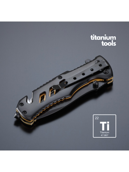 Co™ CUȚIT DE URGENȚĂ DIN OȚEL ACOPERIT CU TITAN OPTIMA