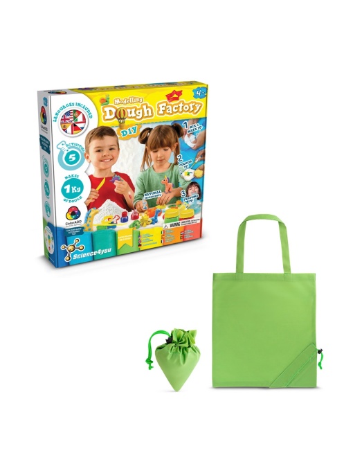 hi!™ Modeling Dough Factory Kit II Joc educațional furnizat cu o pungă de cadou pliabilă 190T