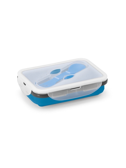 hi!™ SAFFRON Lunch box. Retractable hermetic box made of silicone and PP 640 mL