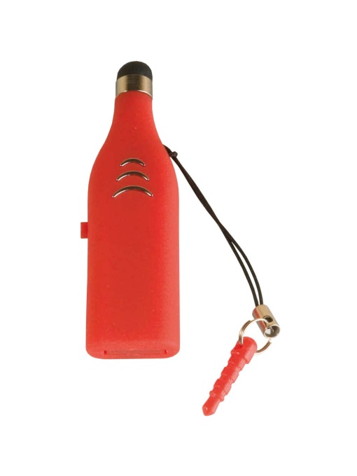 ON™ 4 GB ABS pen drive with touchscreen tip and mini jack to connect it to devices