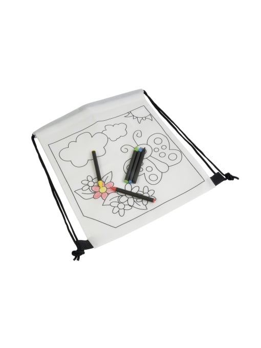 ON™ 5 creioane cerate cu secțiune cilindrică, în rucsac mini colorabil din material netesut