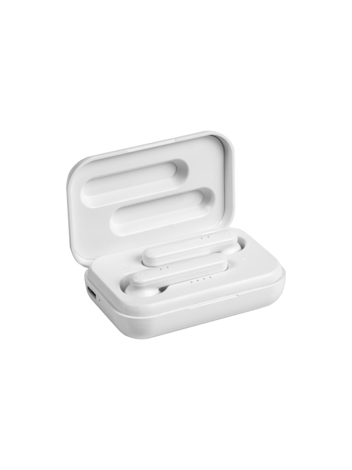 ON™ Bluetooth earbuds with charging box and micro USB cable included