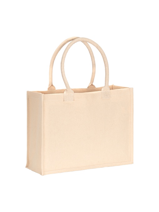 ON™ Geantă shopper laminată din bumbac reciclat 300 g/m2