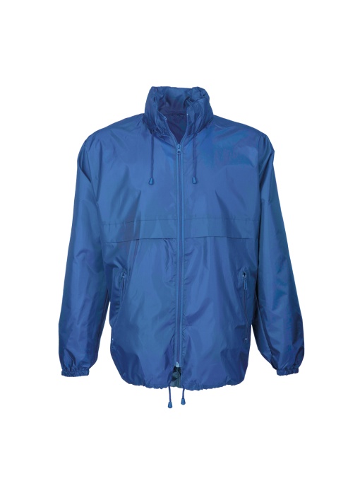 ON™ Jachetă tip windbreaker din poliester 190T cu glugă pliabilă cu fermoar. Se pliază într-o borsetă