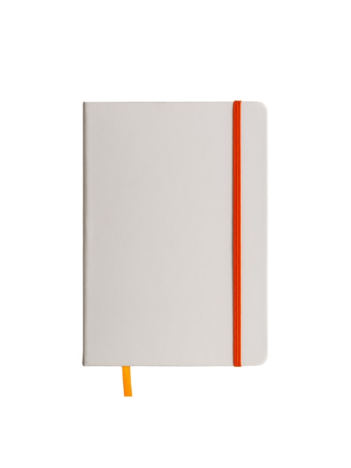 ON™ Notebook with coloured elastic, ruled sheets, satin bookmark