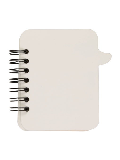 ON™ Small cardboard ring-bound notebook containing sticky notes