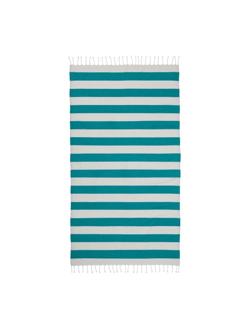 ON™ Recycled cotton fringed beach towel, size 90x170 cm