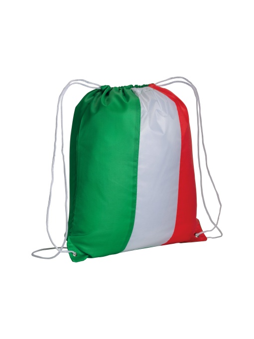 ON™ Rucsac tricolor din poliester 210T cu închidere cu șnur și colțuri întărite