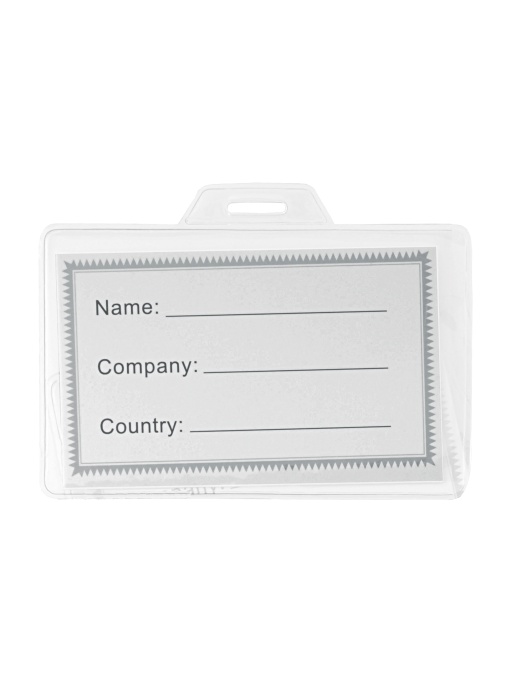 ON™ Suport transparent din PVC pentru ecuson