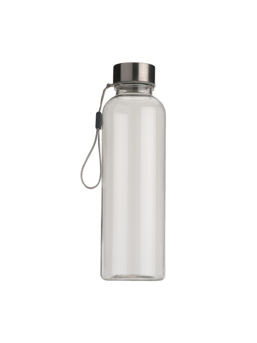 ON™ Transparent TRITAN sport bottle with stainless steel lid (500 ml). BPA free