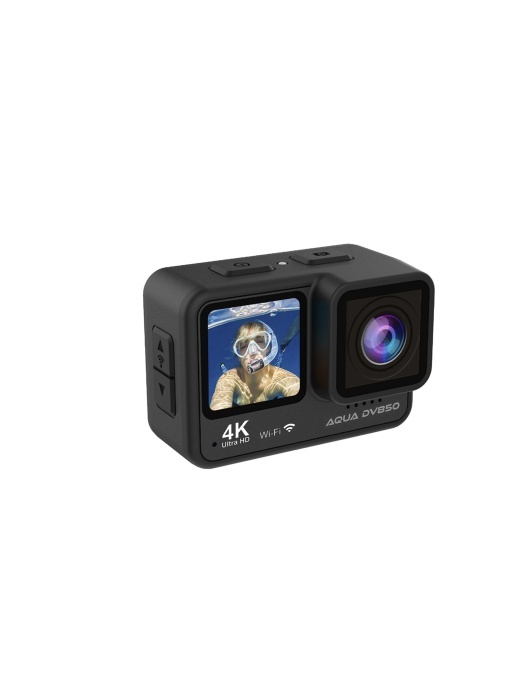 PF™ Prixton DV850 Aqua cameră de acțiune 4K cu ecran dual