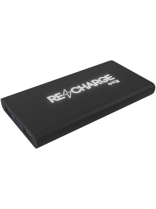 PF™ SCX.design P40 power bank wireless din cauciuc 10.000 mAh cu logo luminos