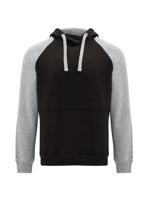 RO™ BADET | Two-colour unisex hoodie | 50 % cotton / 50 % polyester, brushed fleece | 280 gsm (Heather grey: 55 % cotton / 40 % polyester / 5 % viscose)