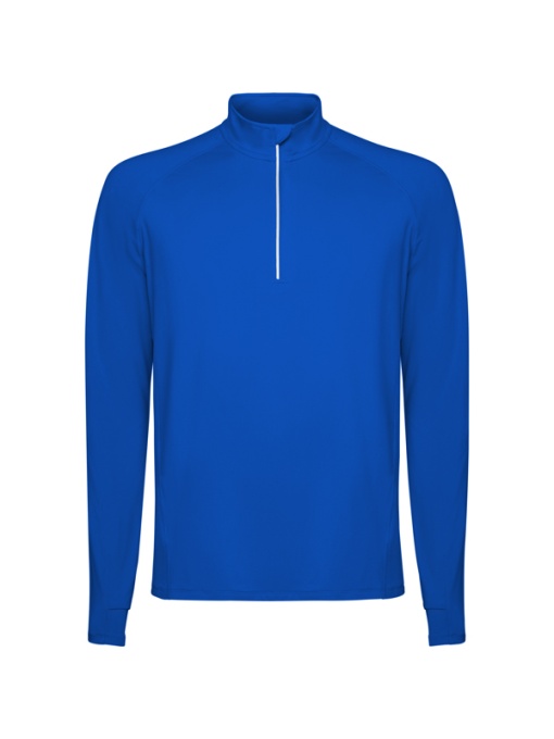 RO™ ESTAMBUL | Bluză raglan tehnică ML cu guler inversat, fermoar pe jumătate și detaliu reflectorizant | 88 % poliester reciclat / 12 % elastan | 200 gsm - Img 1
