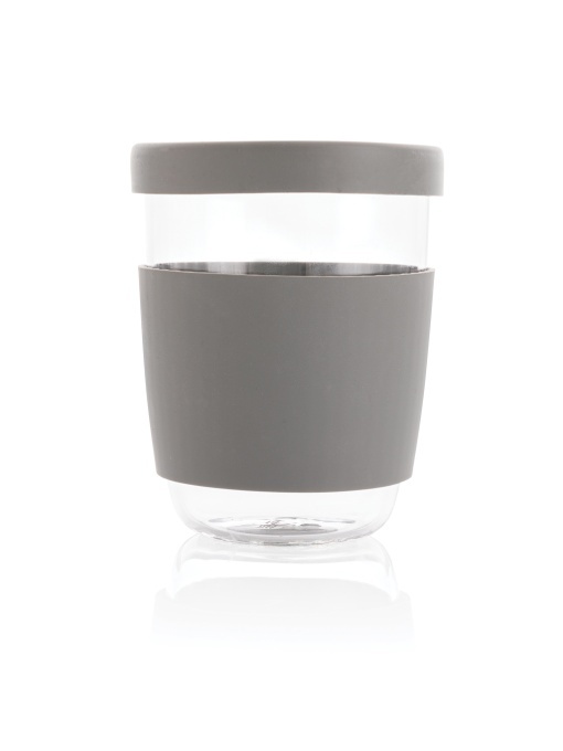 XD™ Pahar Ukiyo din sticlă borosilicată cu capac și mânecă din silicon - Img 1