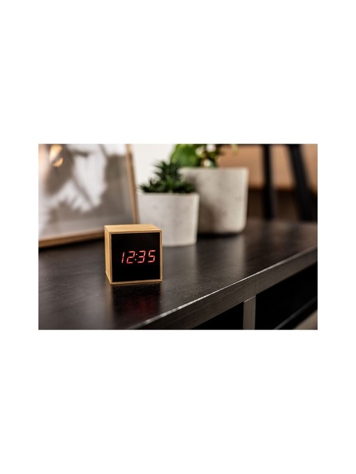 AX™ Bamboo desk clock with alarm | Katherine