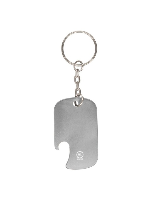 AX™ Breloc din aluminiu reciclat, deschizător de sticle