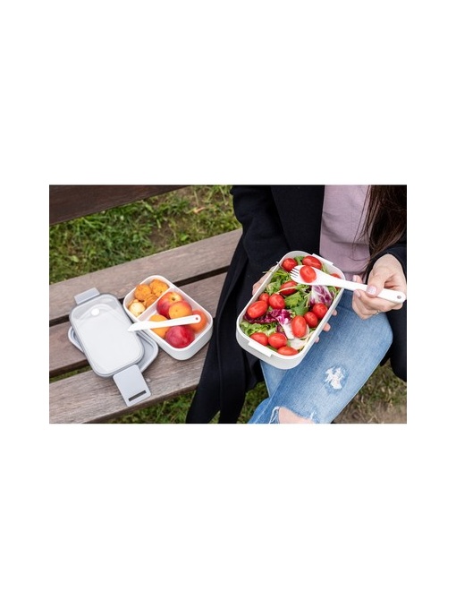 AX™ Cutii pentru prânz 2 în 1, 2x700 ml, tacâmuri | Cash