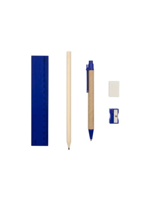 AX™ Set școlar, penar, creion, pix, riglă, gumă de șters și ascuțitor | Tobias