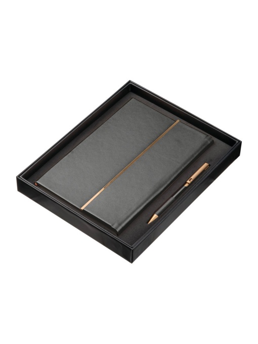 CM™ Notebook Set with Leather Cover and Pen