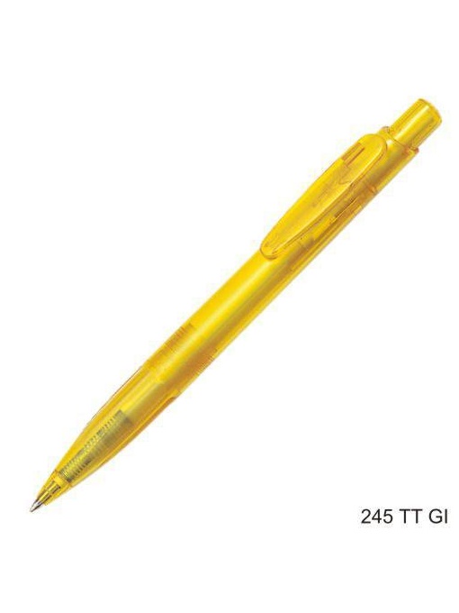Gathered™ 245TT Stilus pen made of plastic, completely transparent in color