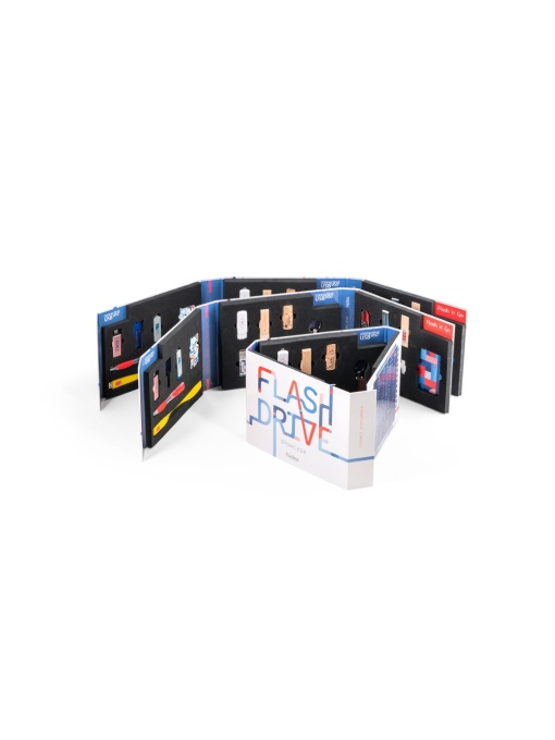 hi!™ FLASH DRIVE SHOWCASE Mostrar personalizat pentru USB-uri