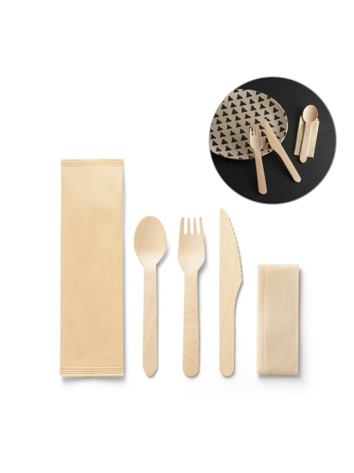 hi!™ SUYA Wooden Cutlery Set - Img 1